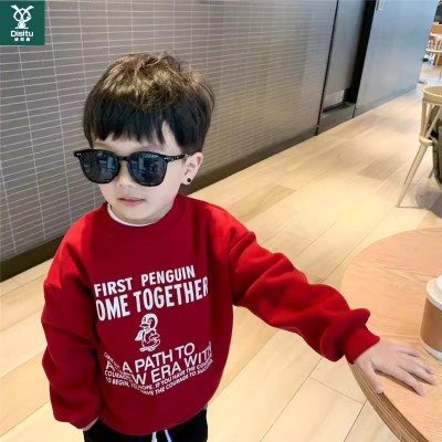 男童加绒卫衣儿童秋装帅气上衣中小童装宝宝加绒加厚衣服图4