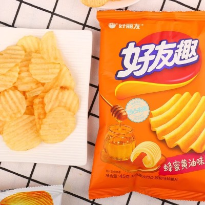 好丽友（orion）好友趣薯片韩国泡菜蜂蜜黄油【5袋】韩国泡菜味×45g图2