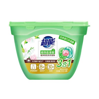 超能植沐悦色洗衣凝珠18颗三腔270g图2
