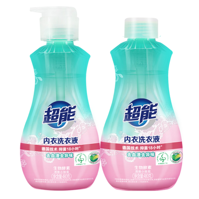 超能内衣洗衣液480g*2长效抑菌内衣内裤洗男女通用生理期专用图2