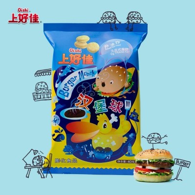 上好佳休闲零食薯片多口味随意搭配组合零食办公室零食礼包鲜虾片40g*4图3