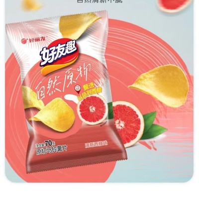 好友趣薯片膨化食品多种口味零食70g清新盐味图3
