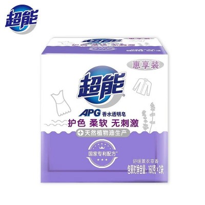 超能APG香水透明皂(舒缓薰衣草)160g*2块/组整箱24组共48块图2