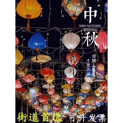 国朝景区户外仿古灯笼古镇街道夜景装饰布置钻石花灯异型越南灯笼图2