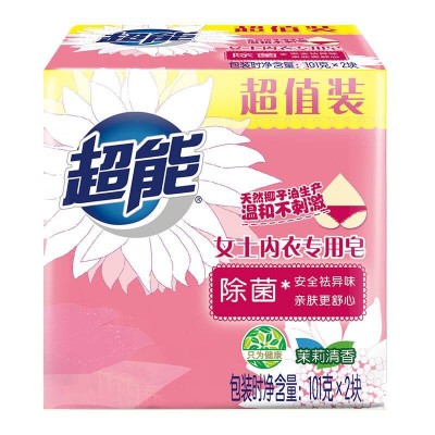 超能女士内衣专用皂101g*2块/组整箱30组共60块图2