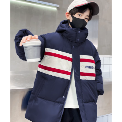 BOBOELEPHANT/泡泡象藏青儿童装男童冬季羽绒棉服新款棉衣冬装大童外套棉袄加厚秋冬款图2