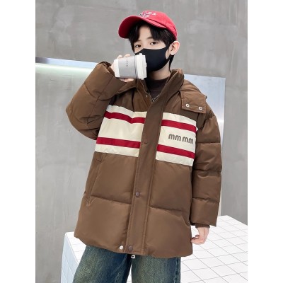 BOBOELEPHANT/泡泡象棕色儿童装男童冬季羽绒棉服新款棉衣冬装大童外套棉袄加厚秋冬款图5