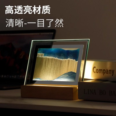 公司年会礼品定制logo送客户创意流沙画摆件学生奖品员工生日礼物图5