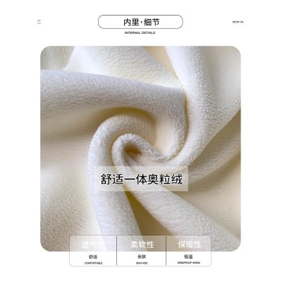 FAIRYSWALLOW/精灵铭燕酒红色春秋款男童连帽卫衣春秋冬季加绒新款儿童秋季一体绒加厚上衣中大童图5