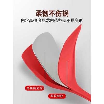 食品级硅胶锅铲耐高温不粘锅专用炒菜铲汤勺炒勺漏勺家用厨具套装图5