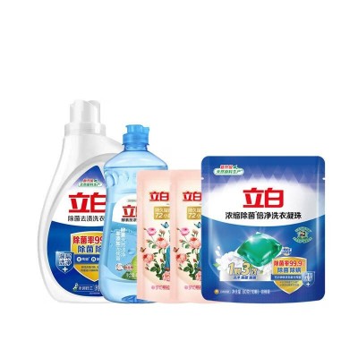 立白除菌洗衣液1.05kg酵素洁净五件套(1785g)图2