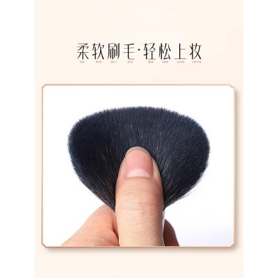 花西子散粉刷蜜粉刷便携化妆刷女初学者美妆工具腮红刷大号一支装  花浅染蜜粉刷（大号）/人造纤维图5