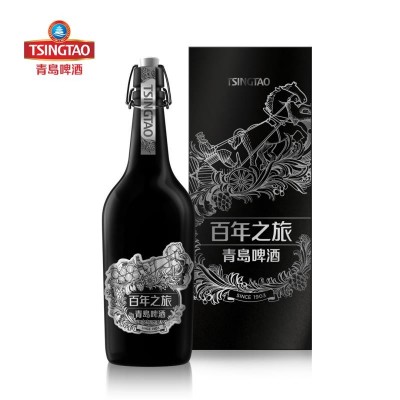 青岛啤酒百年之旅大师815ml*1瓶整箱高端礼盒顺丰包邮一世传奇图2