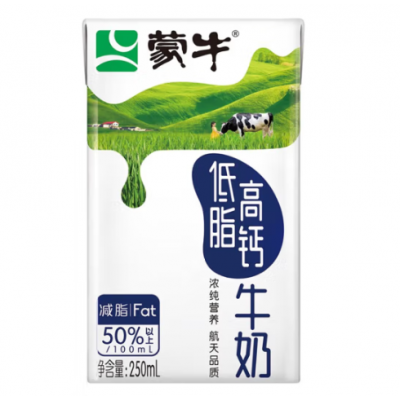 蒙牛低脂高钙牛奶利乐包250ml×16盒图2