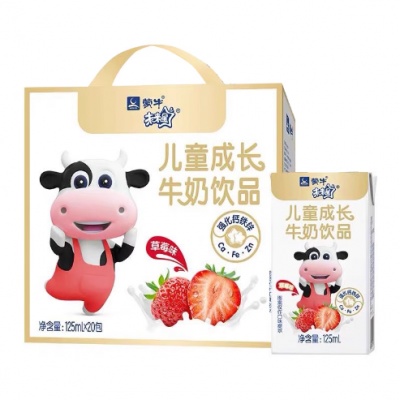 蒙牛未来星妙点点成长牛奶饮品 125ml*20瓶/箱图2