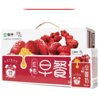 蒙牛早餐牛奶-红枣利乐砖 250ml*24盒整箱