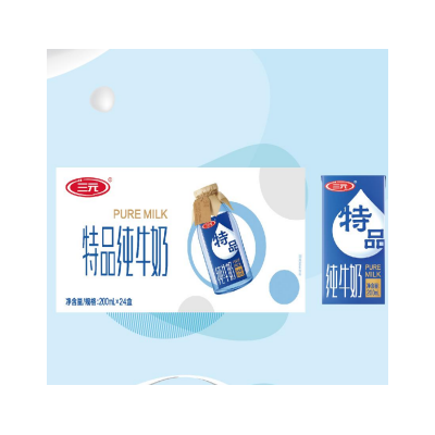 三元 特品纯牛奶3.2克乳蛋白200ml*24盒/箱图1