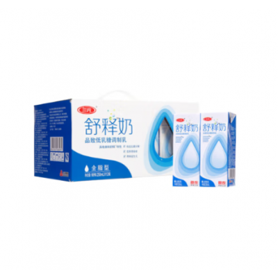 三元 营养舒释奶低乳糖牛奶好吸收营养早餐奶中秋送礼250ml*12盒/箱图2