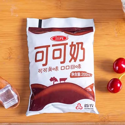 三元可可奶牛奶 200ml*16盒/箱图1