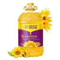 金鼎葵花籽油压榨葵花籽油  欧洲原料 阳光葵香5L