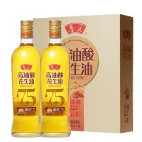 鲁花高油酸花生油5S纯物理压榨去除黄曲霉素750ml*2