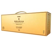 裕道府有机五常大米产自五常匠心选种有机种植送礼佳品5kg金色礼盒装