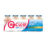 蒙牛优益C零蔗糖活菌型乳酸菌饮品 原味 100g*5*12/箱