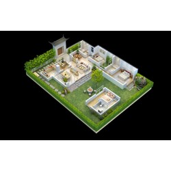 青岛室内外建筑装饰工程效果图制作_户型鸟瞰图_全景图渲染图3