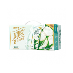 蒙牛真果粒牛奶饮品（椰果粒）250g*12盒/箱，双重营养，双重美味图1