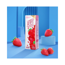 蒙牛 真果粒草莓果粒 250g×12盒/箱；醇香牛奶+真实果粒，双重营养，双重美味图3