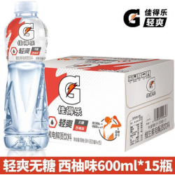 佳得乐运动饮料无糖轻爽600ml*15瓶整箱西柚奇异果电解质水图3