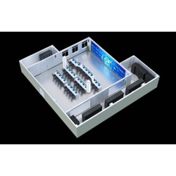 沧州指挥中心拼接屏效果图制作|机房VR全景图设计图2