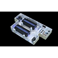 武汉微模块机柜布置|立体机房|中心控制室效果图制作