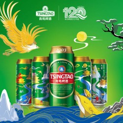 青岛啤酒经典啤酒10度500ml 12罐 24罐装整箱正品批发图2