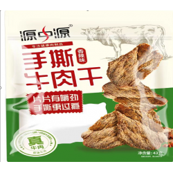 源中源手撕牛肉干五香味43g*1 袋装图1