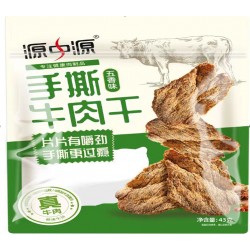 源中源手撕牛肉干 香辣味 43g*1 袋装图1