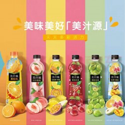美汁源汁汁桃桃果汁420ml*12瓶整箱饮料桃汁果味饮品可口可乐产品图2
