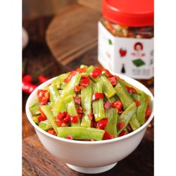 辣小董贡菜脆椒下饭菜开味剁椒即食苔菜麻香辣凉拌湖南特产咸菜拌饭 贡菜脆椒280g*1瓶图2