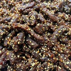 牦牛沟麻辣冷吃肉干地道四川特产麻辣五香风味猪肉零食批发5kg/袋图2