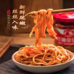 广乐红油金针菇美味下饭菜167g*12瓶整箱装图3