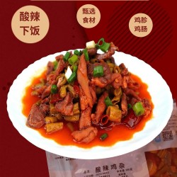 酸辣鸡杂预制菜快餐菜包商用快餐外卖速食小碗菜预制菜小碗菜正宗60包/件图4