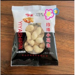 批发5件起发 咿呀独立小包装16包小薄皮花生蒜香味核桃坏了包赔味休闲零食炒货新货图3