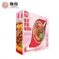 雅叔重庆炸酱酸辣粉红薯粗粉条螺蛳粉米线方便速食6袋礼盒整箱装1986g图5