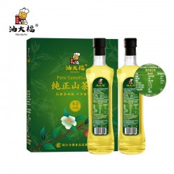 油大福 山茶油礼盒装500ml*2 食用油礼盒 纯正茶籽油送礼 福利团购图2