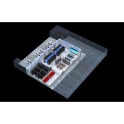 青岛效果图制作_机房监控室_3D立体户型图渲染图1
