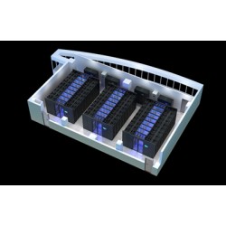 青岛效果图制作_机房监控室_3D立体户型图渲染图2