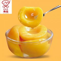 休比砀山黄桃罐头820g糖水大块桃肉面包易拉罐即食罐头家用商用图4