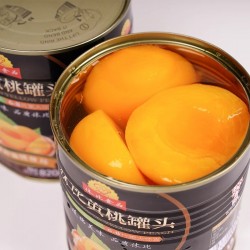 休比砀山黄桃罐头820g糖水大块桃肉面包易拉罐即食罐头家用商用图2