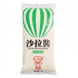 休比美味香甜沙拉酱1kg水果汉堡寿司面包手抓饼烤肉家用商用12袋图5