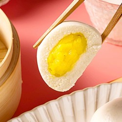 避风塘奶黄包350g港式早茶速冻营养面点包子懒人早餐早点速食小吃图3